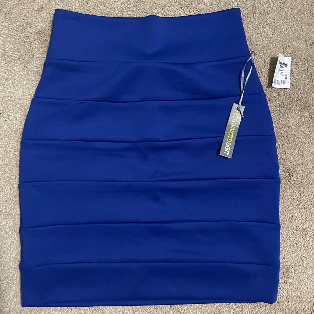 Charlotte Russe Pencil Skirt Soft to the Touch Royal Blue Women’s Medium NWT